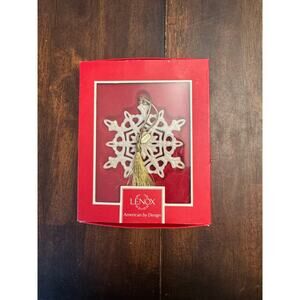 Lenox Snow Fantasy Snowflake ornament NIB